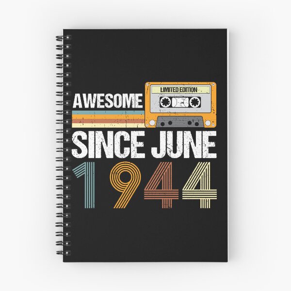 Item preview, Awesome Since June 1944 | vintage 1944 birthday | 78nd Birthday Gift  designed and sold by AMINE  ★★★★★.
