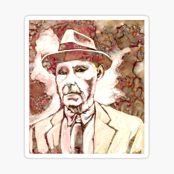 Item preview, Burroughs, painted with alcohol ink designed and sold by FollowYourArt3.
