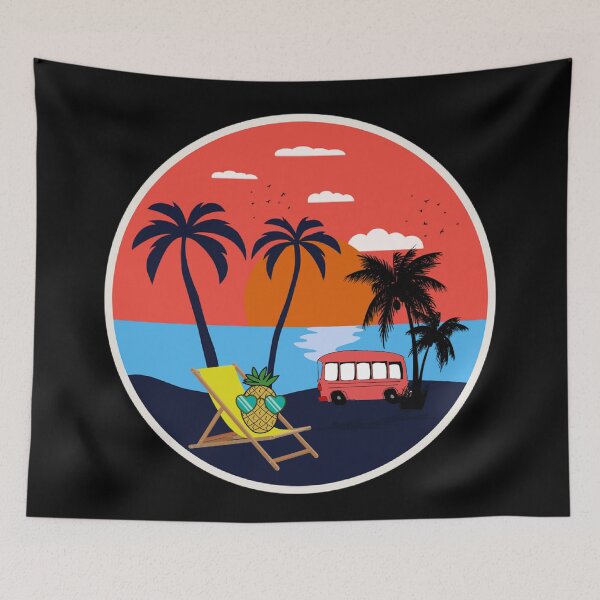 Item preview, Beach Sea Pineapple designed and sold by GraphicsClub.