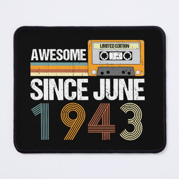Item preview, Awesome Since June 1943 | vintage 1943 birthday | 79nd Birthday Gift  designed and sold by AMINE  ★★★★★.