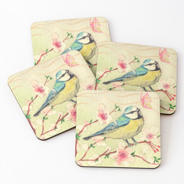 Item preview, Bird and butterfly watercolor. designed and sold by moxdesign.