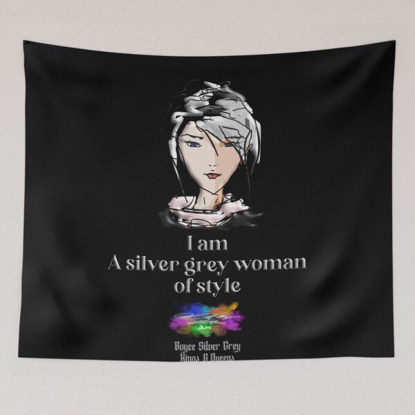Item preview, I am a Silver grey woman of style [ Light logo on dark top] Classic designed and sold by StevenBabusc.