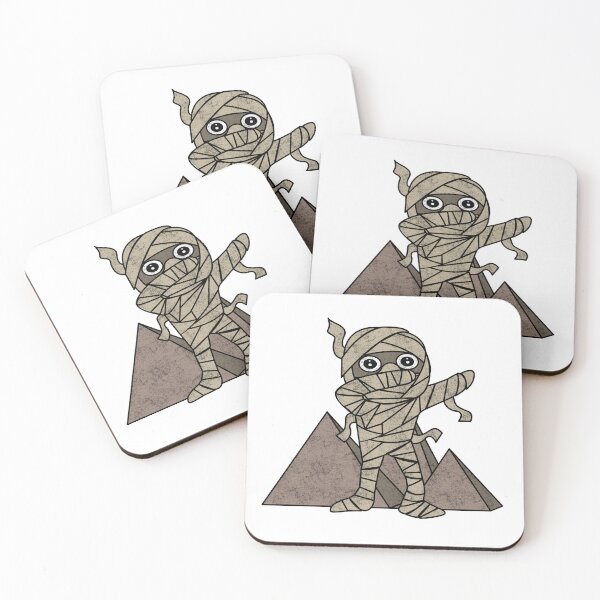 Item preview, Egyptian Mummy Dabbing Design in front of Pyramids designed and sold by Raju-Creative.