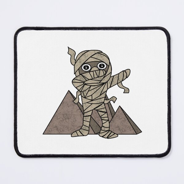 Item preview, Egyptian Mummy Dabbing Design in front of Pyramids designed and sold by Raju-Creative.