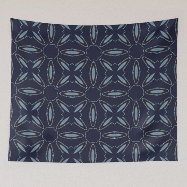 Item preview, Navy arabesque designed and sold by Pacesyte.
