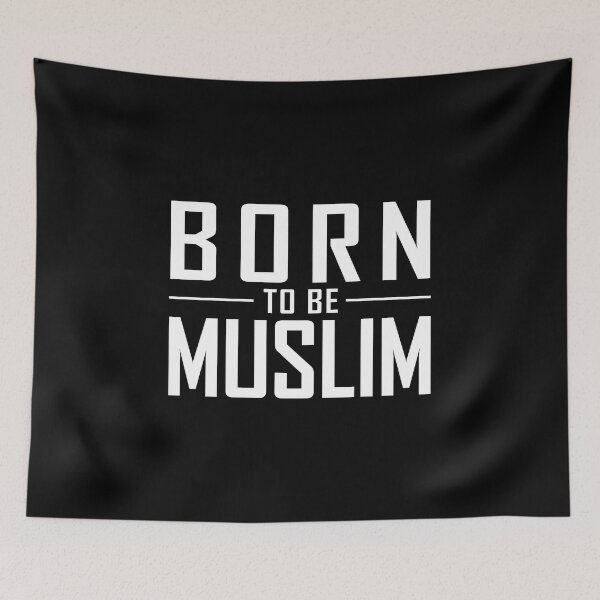 Item preview, born to be muslim - islamic art quotes designed and sold by EfenDesign.