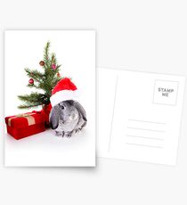 Christmas Rabbit Postcards