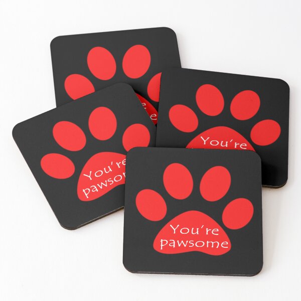 Item preview, Pawsome ~ red designed and sold by moonlovedesigns.