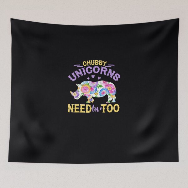 Item preview, Chubby Unicorns Needs Love Too Vintage Rhinoss designed and sold by DeannaMarks.