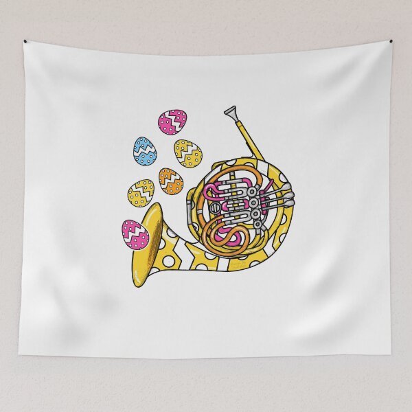 Item preview, Easter French Horn Hornist Brass Musician designed and sold by doodlerob.