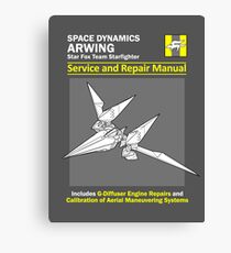 Arwing Service and Repair Manual Canvas Print