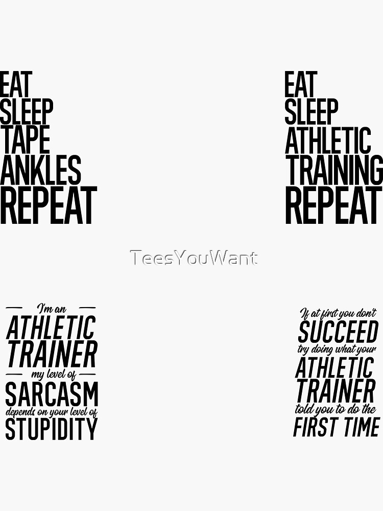 "Athletic Training Sticker Pack " Sticker by TeesYouWant Redbubble