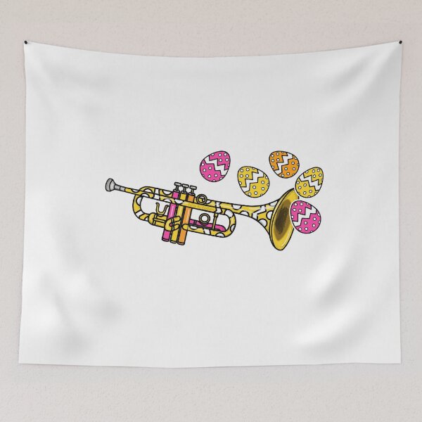 Item preview, Easter Trumpet Trumpeter Brass Musician designed and sold by doodlerob.
