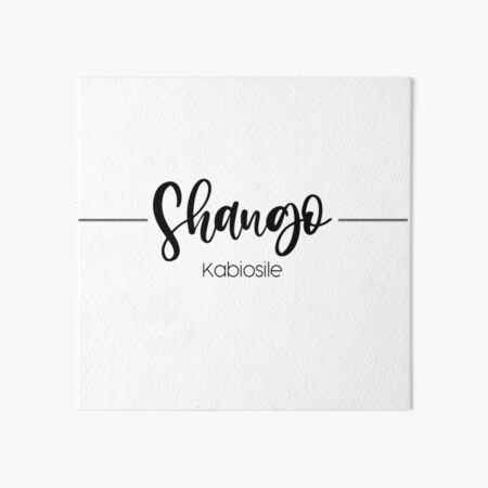 "Shango Orisha Yoruba Santeria Kabiosile" Art Board Print by ...