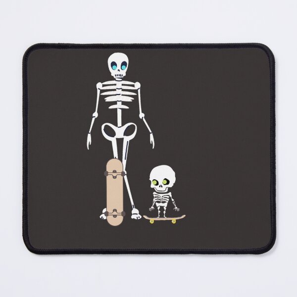 Item preview, Skeleton duo skatboarding pattern designed and sold by LukjanovArt.