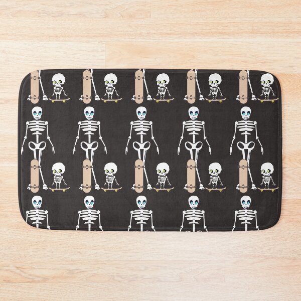 Item preview, Skeleton duo skatboarding pattern designed and sold by LukjanovArt.