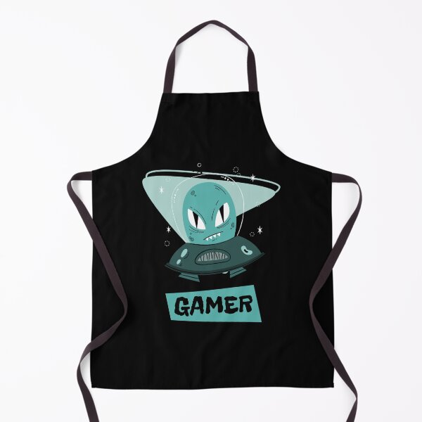 Item preview, Gamer with Evil Alien in a Spaceship designed and sold by PRIVARSHU.