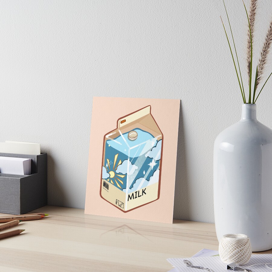 "Japanese Day Milk Carton" Art Board Print by TamGustam Redbubble