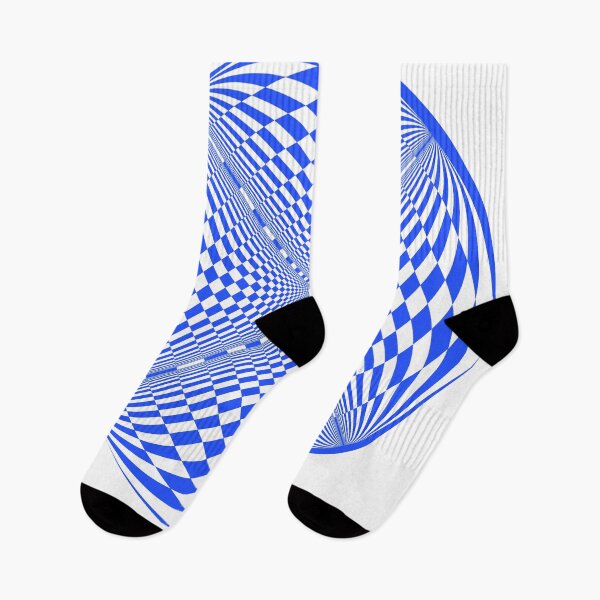 Aperçu de l'œuvre Motif illusion blanc bleu créée et vendue par design-emperor.