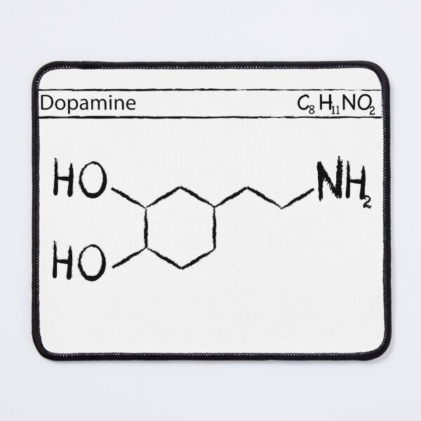 Item preview, Dopamine Molecule T-Shirt Essentials- Chemistry Gift (white background) designed and sold by NotUrAverageART.