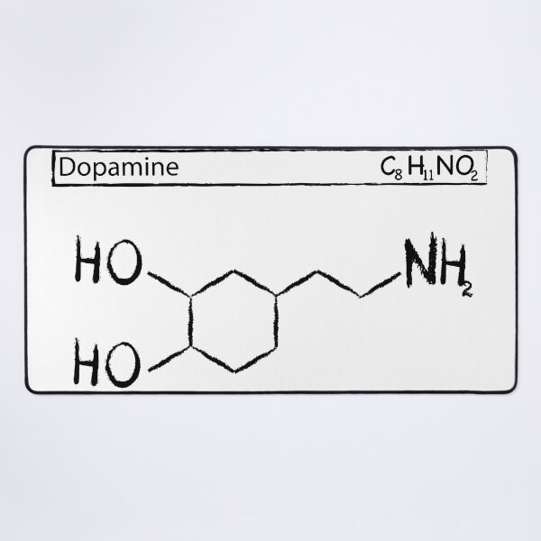 Item preview, Dopamine Molecule T-Shirt Essentials- Chemistry Gift (white background) designed and sold by NotUrAverageART.