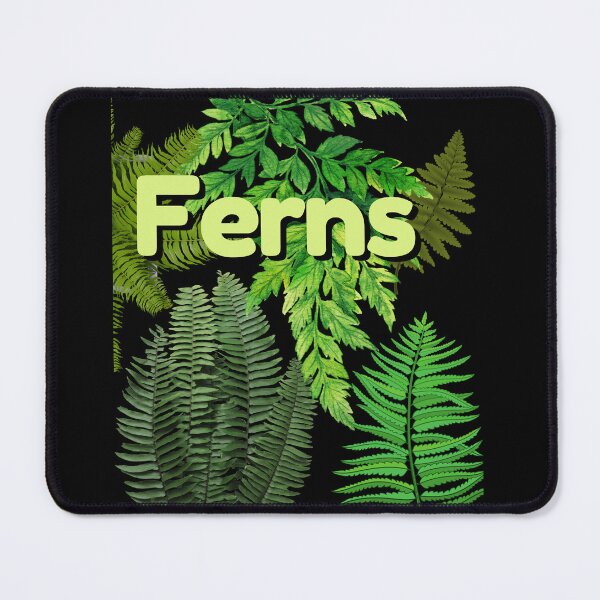 Item preview, Varieties Of Green Ferns Digital Collage Design designed and sold by EarthArtDesigns.