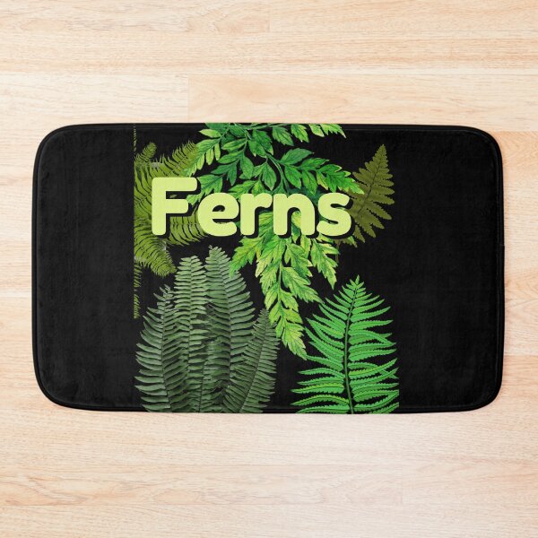Item preview, Varieties Of Green Ferns Digital Collage Design designed and sold by EarthArtDesigns.