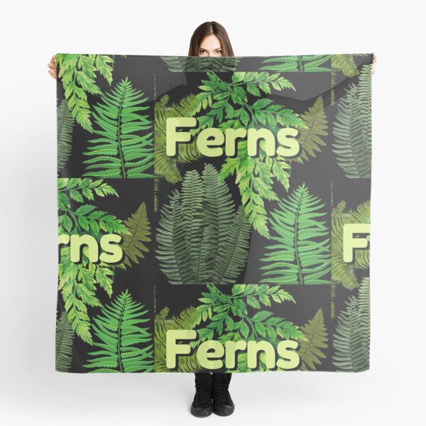 Item preview, Varieties Of Green Ferns Digital Collage Design designed and sold by EarthArtDesigns.