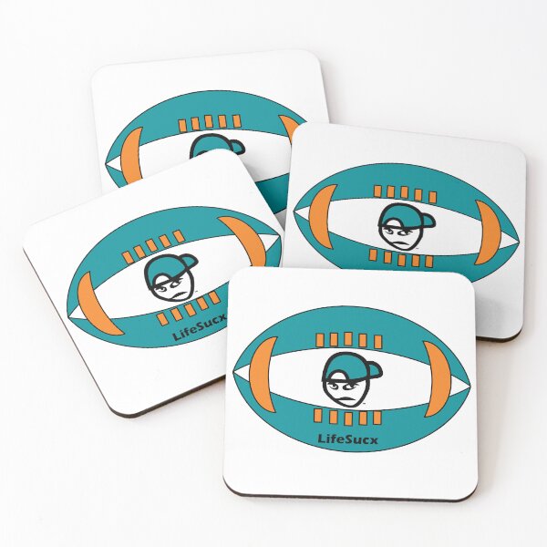 Item preview, Miami Dolphins Colors - LifeSucx Angry Guy designed and sold by LifeSucx.