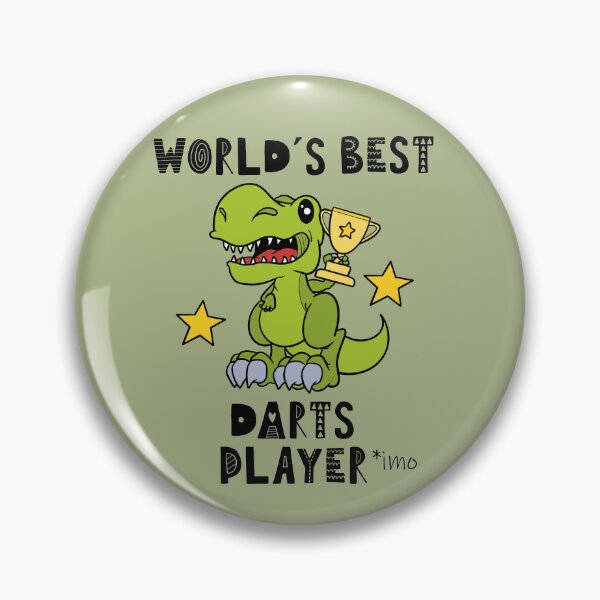 Item preview, Worlds Best Darts Player, Funny, Humor, Dinosaur, T Rex, Tyrannosaurus, Animal, World Greatest, Dino, Sports designed and sold by iHeartDinosaurs.