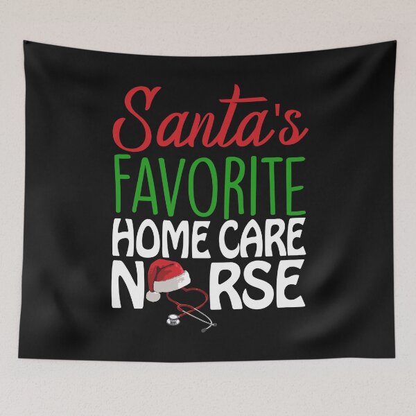 Item preview, Santa's Favorite Home Care Nurse designed and sold by Bendthetrend.