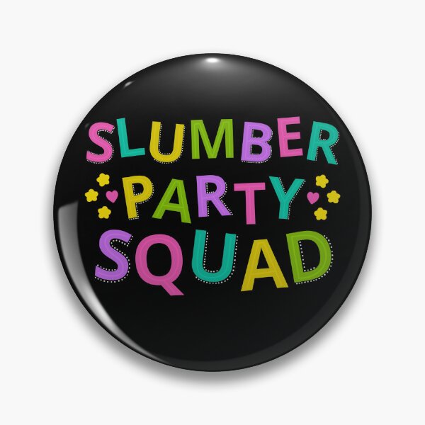 Item preview, Slumber party Squad For Sleepover Party With Hearts and Stars designed and sold by JokeGysen.