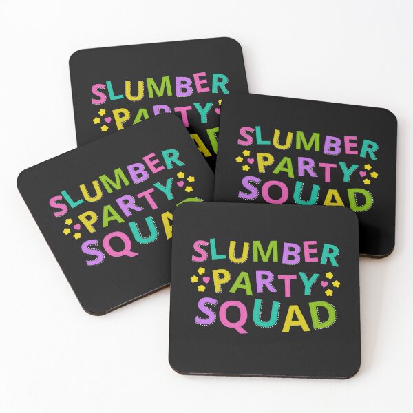 Item preview, Slumber party Squad For Sleepover Party With Hearts and Stars designed and sold by JokeGysen.