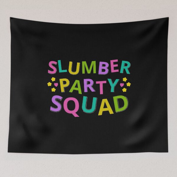 Item preview, Slumber party Squad For Sleepover Party With Hearts and Stars designed and sold by JokeGysen.