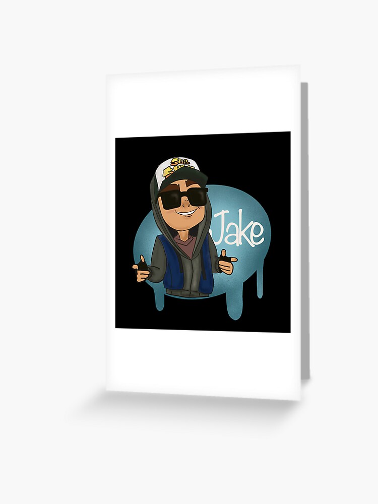 Subway Surfers Jake Collage | Greeting Card