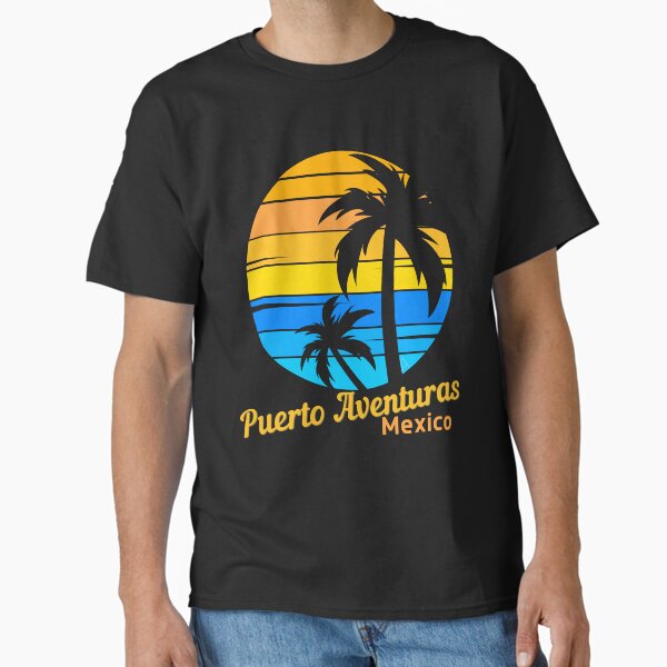 Item preview, Puerto Aventuras Mexique, coucher de soleil vintage de Puerto Aventuras, lever de soleil mexicain, style de vie à la plage, vagues de l'océan, vacances tropicales designed and sold by Sun Sand & Sea Art.
