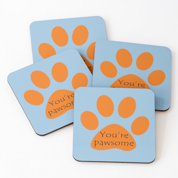 Item preview, Pawsome ~ orange designed and sold by moonlovedesigns.