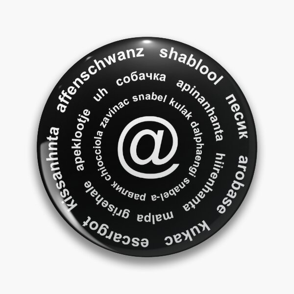 Item preview, The at sign, @ (white print) designed and sold by Aceofspace3000.