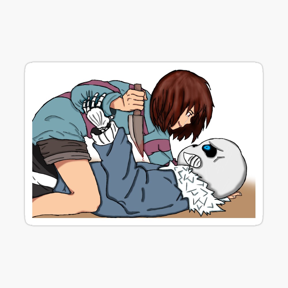 Frisk Y Sans Undertale Greeting Card By Mushizng Redbubble