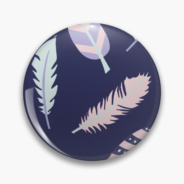 Item preview, Falling Feathers (Navy) designed and sold by HelenaRoberts1.