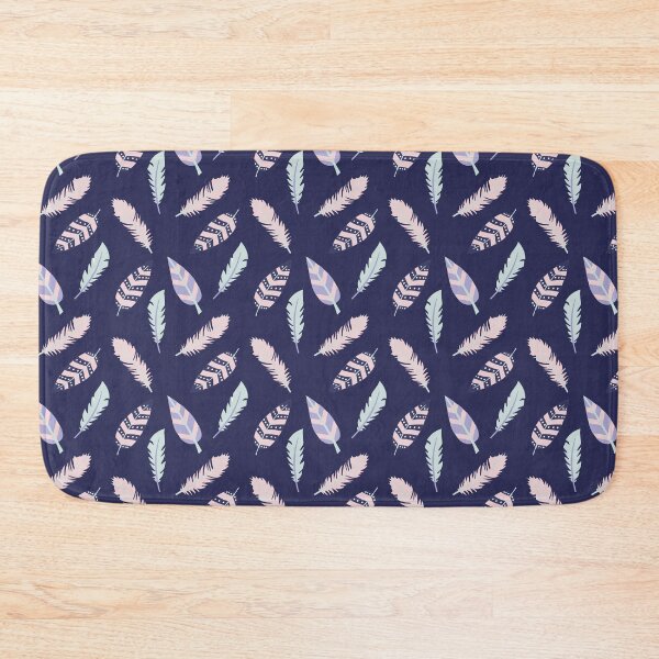 Item preview, Falling Feathers (Navy) designed and sold by HelenaRoberts1.