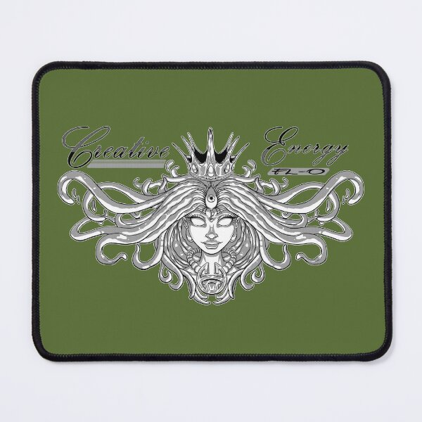 Item preview, WEIRDO - Creative Energy Flo - Beauty - Black and White - Dark Olive designed and sold by hector2ortega.