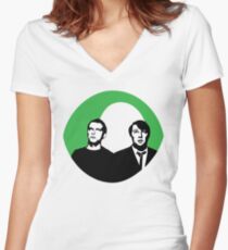 El Dude Brothers Women's Fitted V-Neck T-Shirt