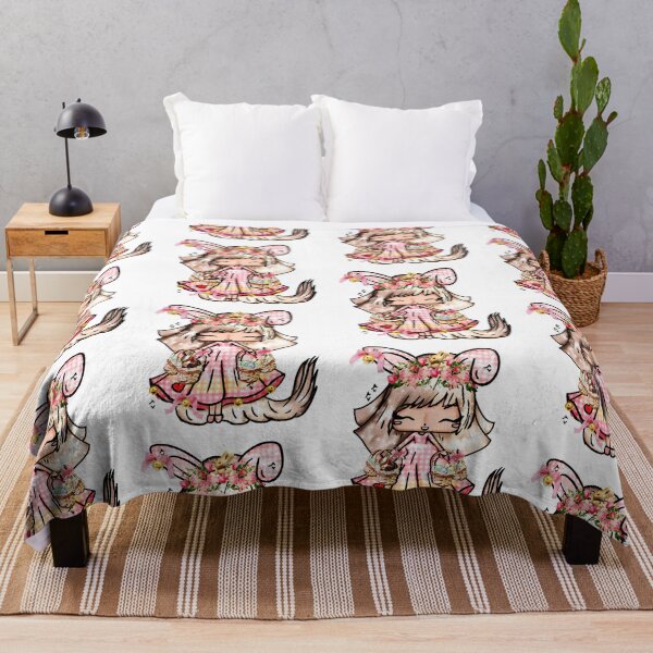 Item preview, Cute Chibi Easter Bunny Pink Plaid Spring Kawaii designed and sold by Jolly-Yosei.