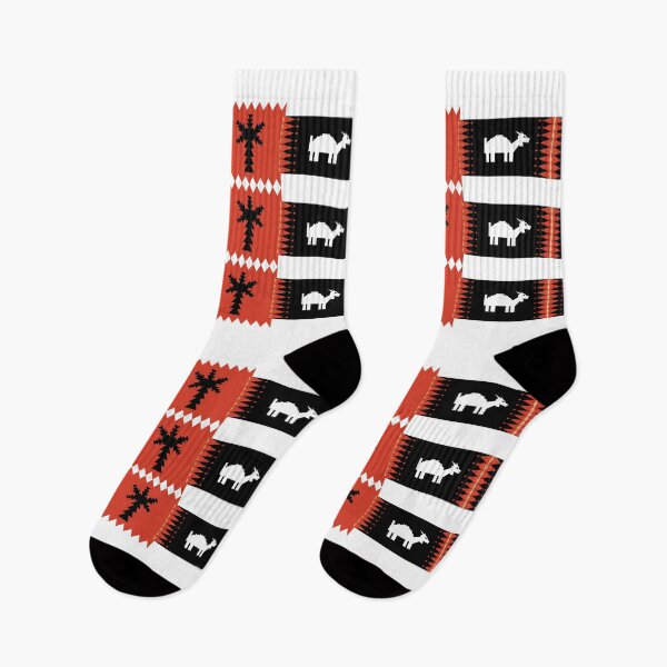 Item preview, Simplified Sadu Pattern Animal Rectangle with Palm Tree Square designed and sold by Scopestor.