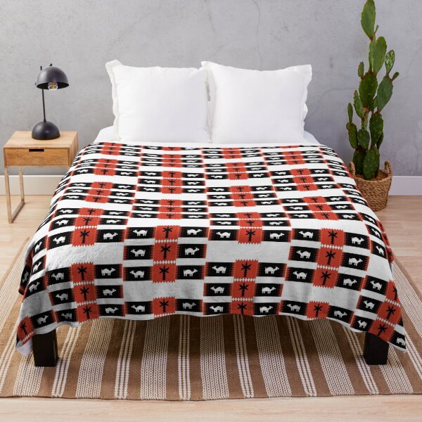 Item preview, Simplified Sadu Pattern Animal Rectangle with Palm Tree Square designed and sold by Scopestor.