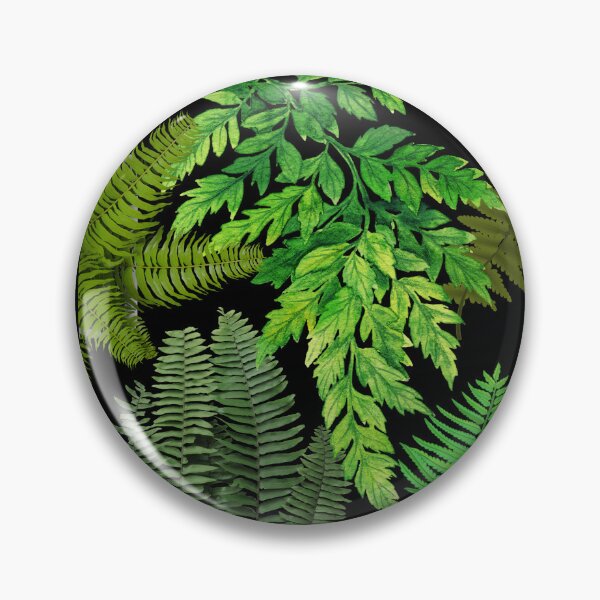 Item preview,  Varieties Of Green Ferns Pattern Digital Collage Design designed and sold by EarthArtDesigns.