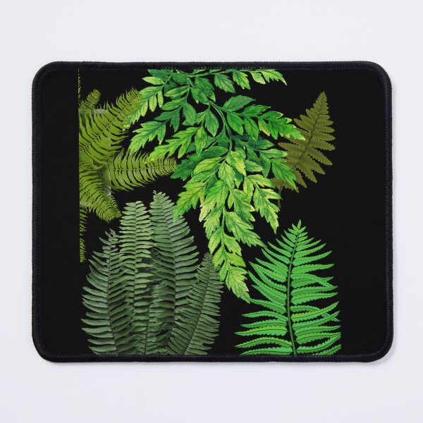 Item preview,  Varieties Of Green Ferns Pattern Digital Collage Design designed and sold by EarthArtDesigns.