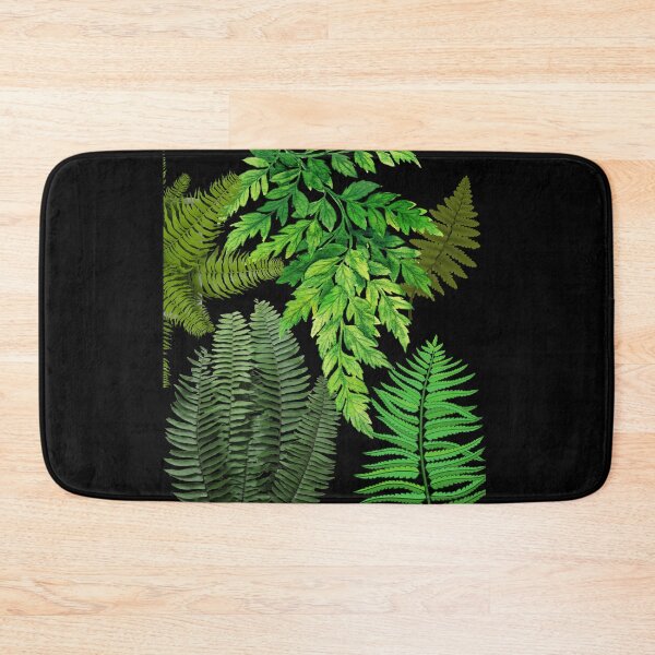 Item preview,  Varieties Of Green Ferns Pattern Digital Collage Design designed and sold by EarthArtDesigns.
