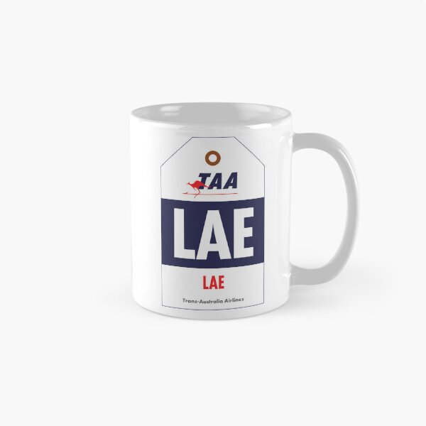 Item preview, TAA Airline Destination Mug Baggage Tag - Lae LAE designed and sold by Brimson-Marlor.